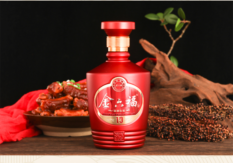 金六福 福满佳禧k10 浓香型白酒50度500ml 整箱6瓶装