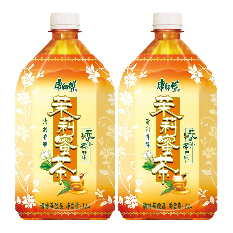 康师傅 茉莉蜜茶饮料1l*2瓶 大瓶装