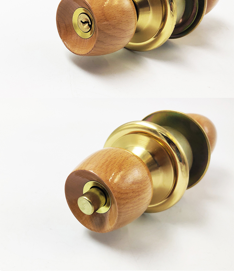 超级新品 圆球形门锁不锈钢球形锁榉木圆形门锁卧室木门