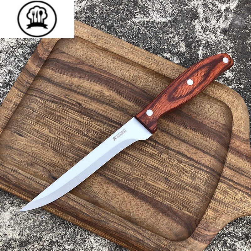 敬平切肉剔骨刀工艺剃肉刀屠宰分割刀卖肉专用割肉刀尖刀烧烤刀具 不