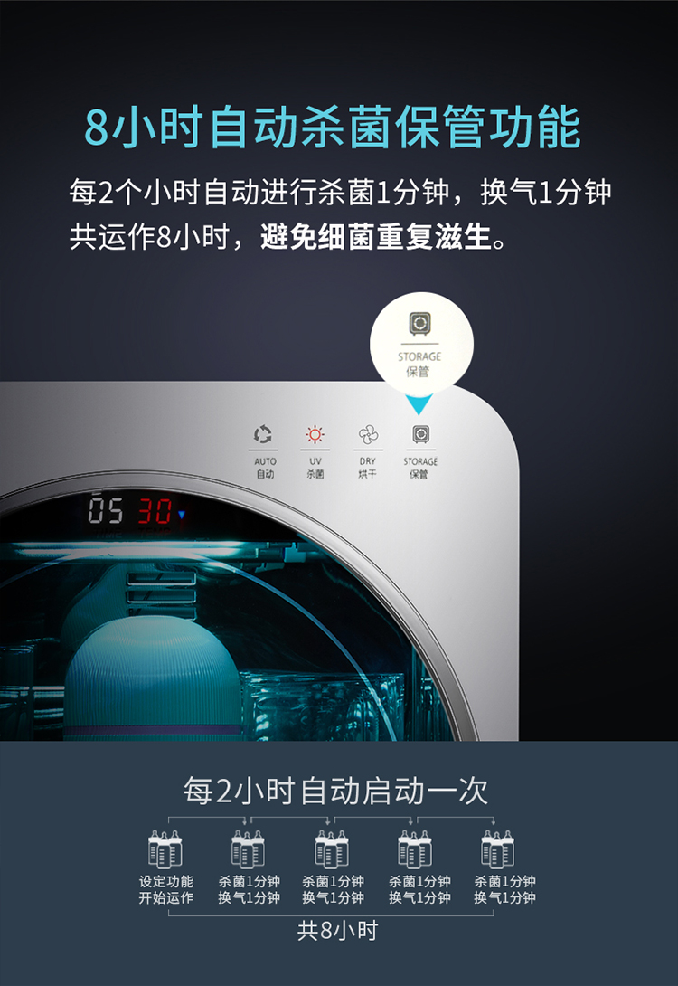 smartcare消毒锅/消毒器 smartcare 婴儿消毒柜奶瓶消毒器带烘干太阳