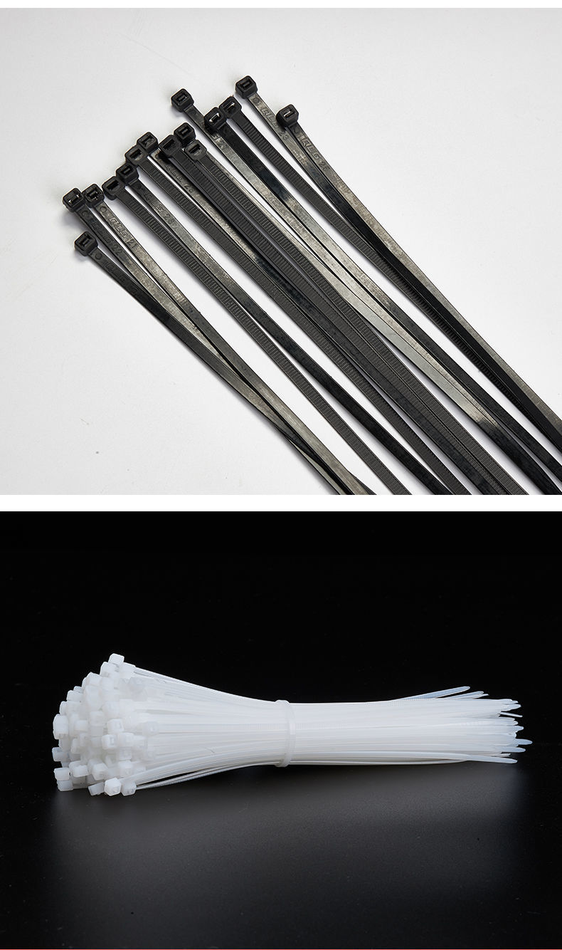 《黑色尼龙扎带自锁式4*200塑料捆绑勒死狗耐高温收纳榴莲150小神器