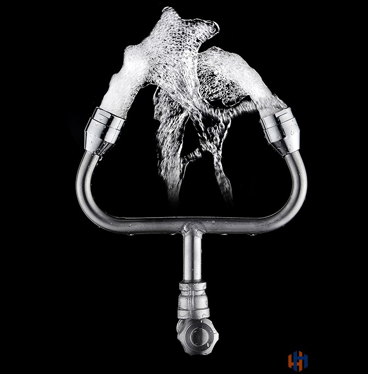 义诺洗眼器304简易式洗眼器双口洗眼器壁挂式紧急洗眼机验厂