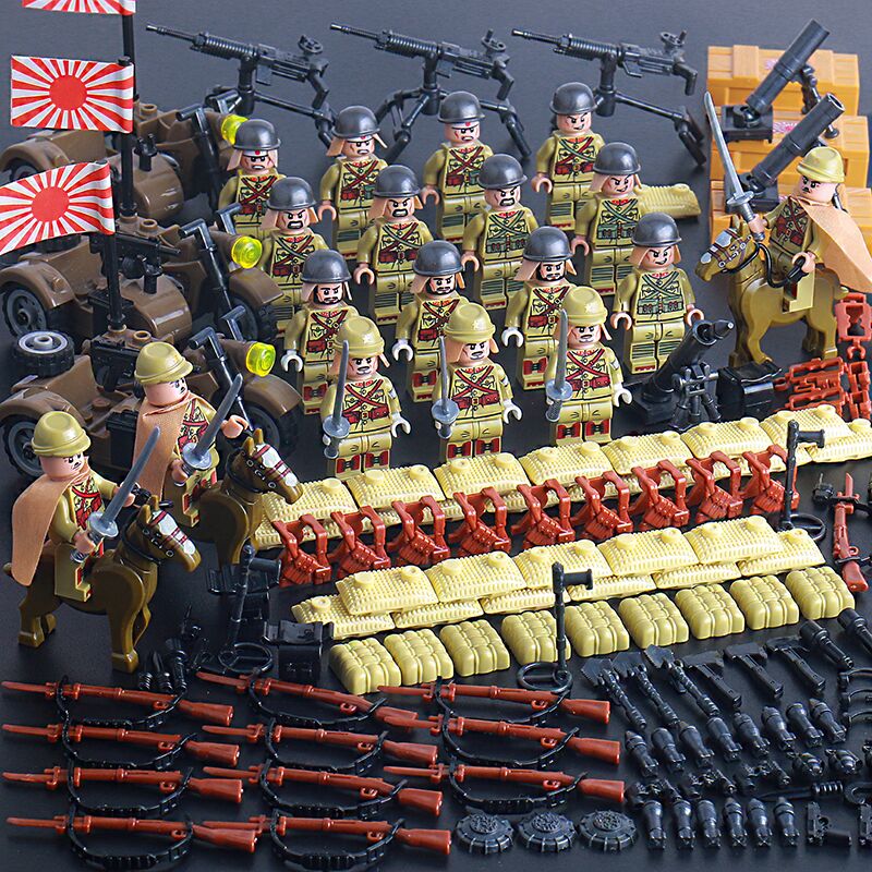 乐高积木男孩子坦克玩具系列军事大型二战履带式拼装战车模型航母八路