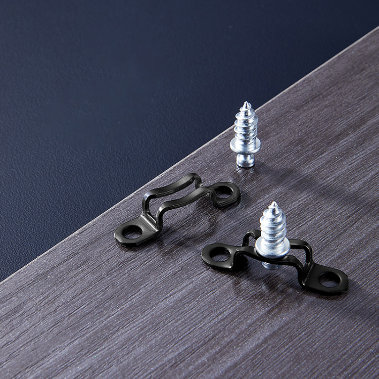 隐形二合一连接件全通半通平扣衣柜家具连接件隐形扣件五金配件 敬平