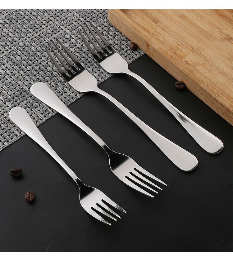 西餐餐具叉子家用创意长柄不锈钢叉子牛排叉成人主餐叉正餐叉
