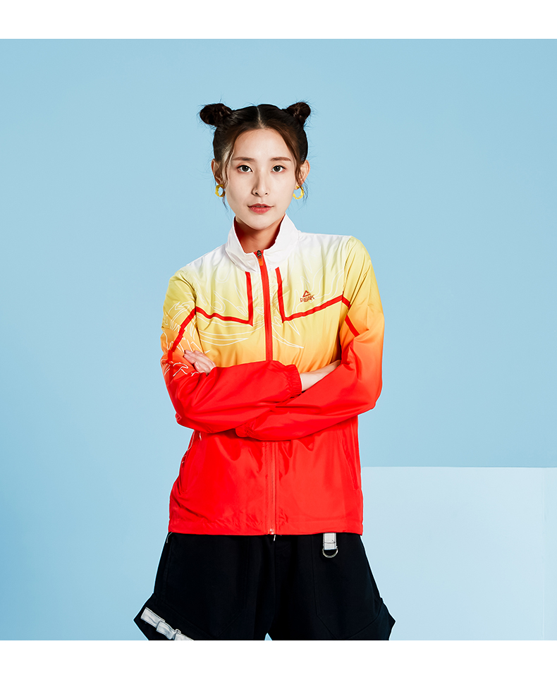 匹克运动外套女2020春季新款时尚潮流运动服女士宽松休闲外套xl大白