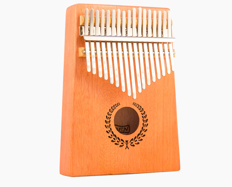 莫森(mosen)ms-138t木琴卡林巴琴17音初学入门手指琴 桃花芯木便携