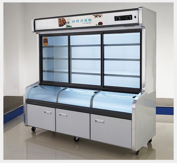 自营超级新品 冰熊lcd-1400s 三温-1.4米点菜柜