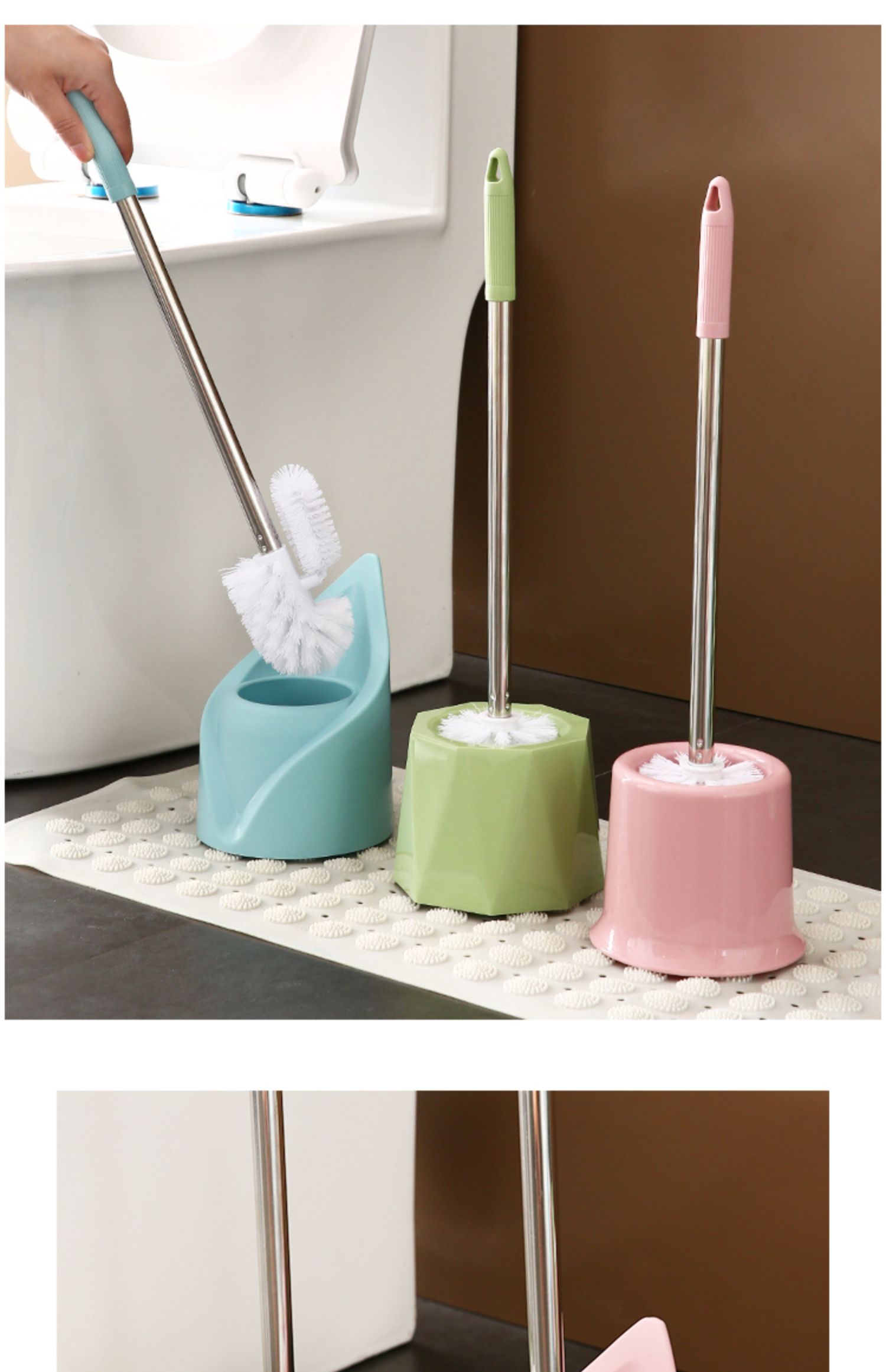 马桶刷套装坐便器清洁刷挂墙式长柄洗厕所刷子卫生间无死角马桶刷