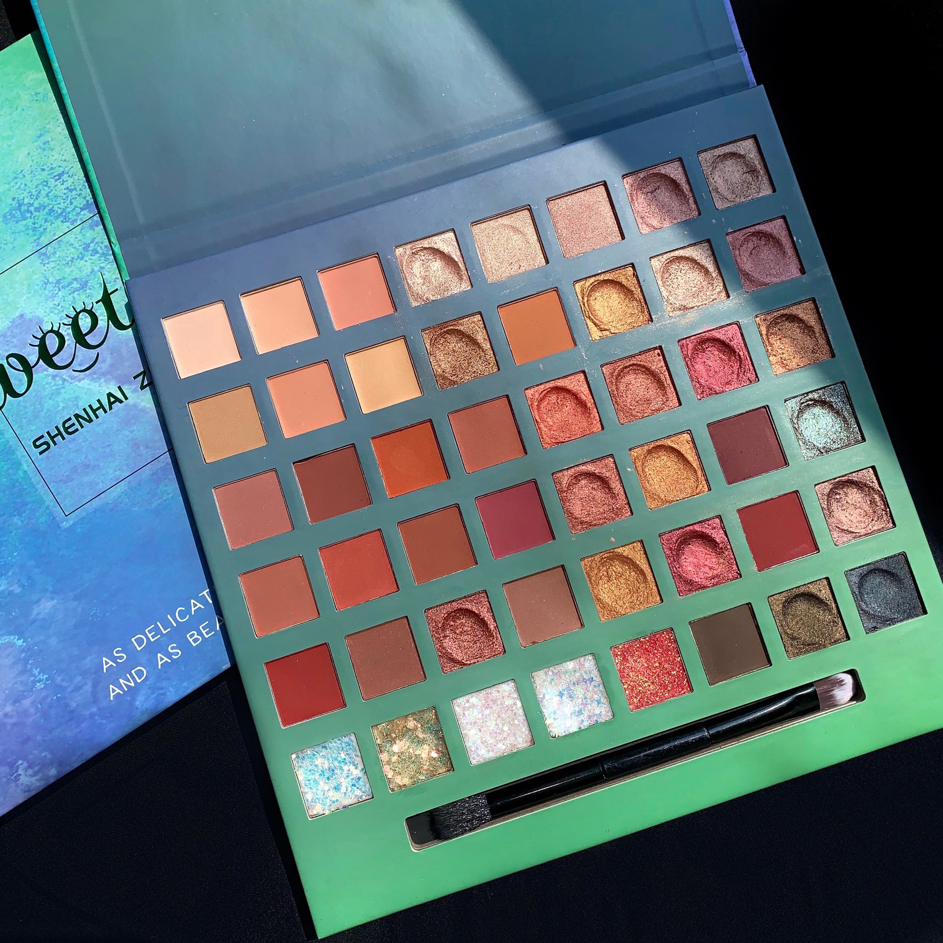 sweetmint48色大亮片土豆泥闪粉眼影盘ins学生初学者眼影