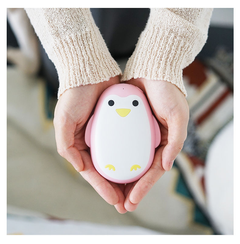 小企鹅暖手宝充电暖宝宝可爱定制图案迷你学生防爆随身卡通小