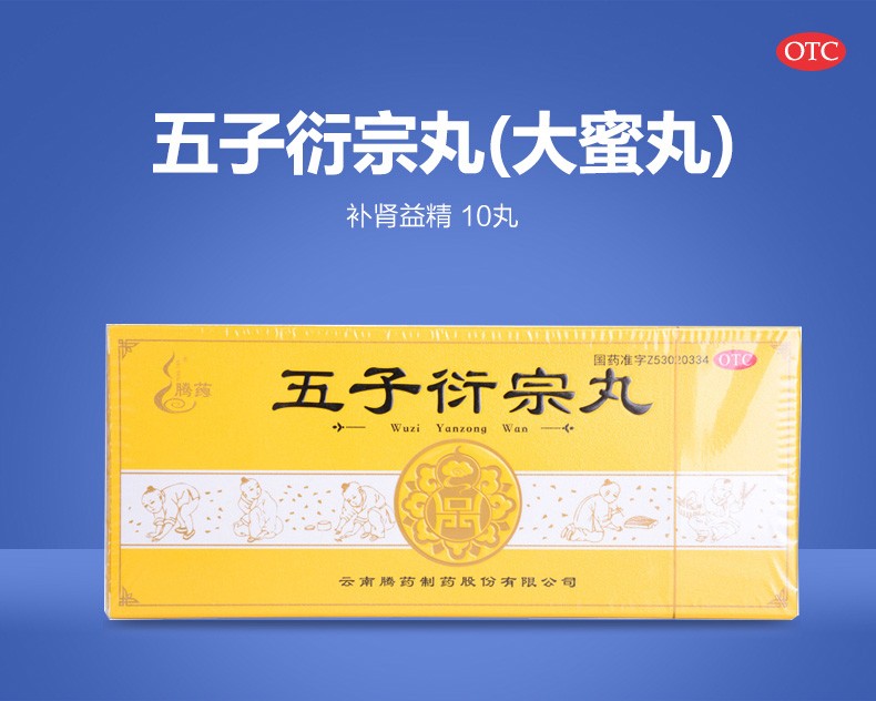腾药五子衍宗丸大蜜丸9g10丸1板