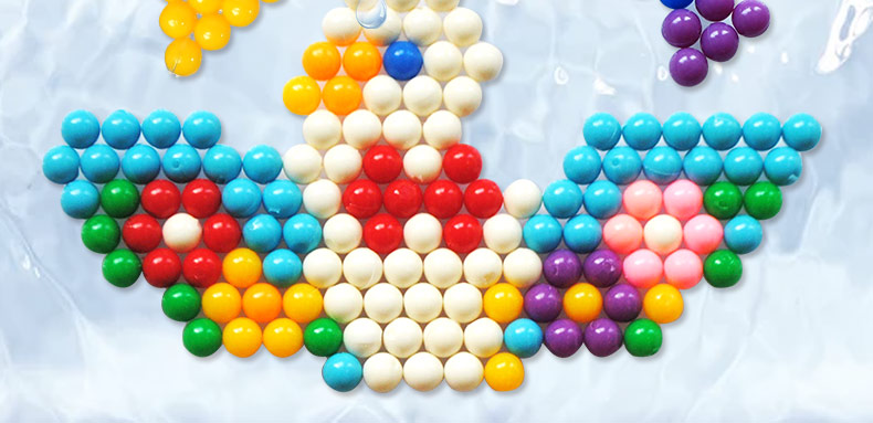 凌速(lnsu)积木水雾魔珠 百变水凝珠玩具水雾神奇魔法珠子创意手工diy