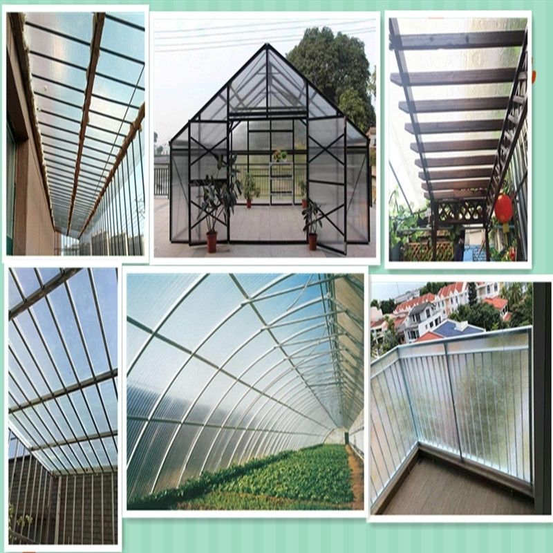 阳光板采光板透明耐力板树脂纤维塑料板房大棚雨棚玻璃彩钢瓦平板[7月