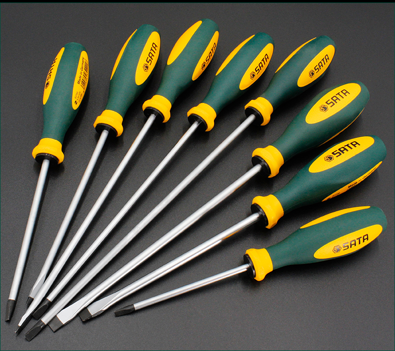 世达德国五金螺丝批维修拆机工具一字电工螺丝刀小改锥起子63701