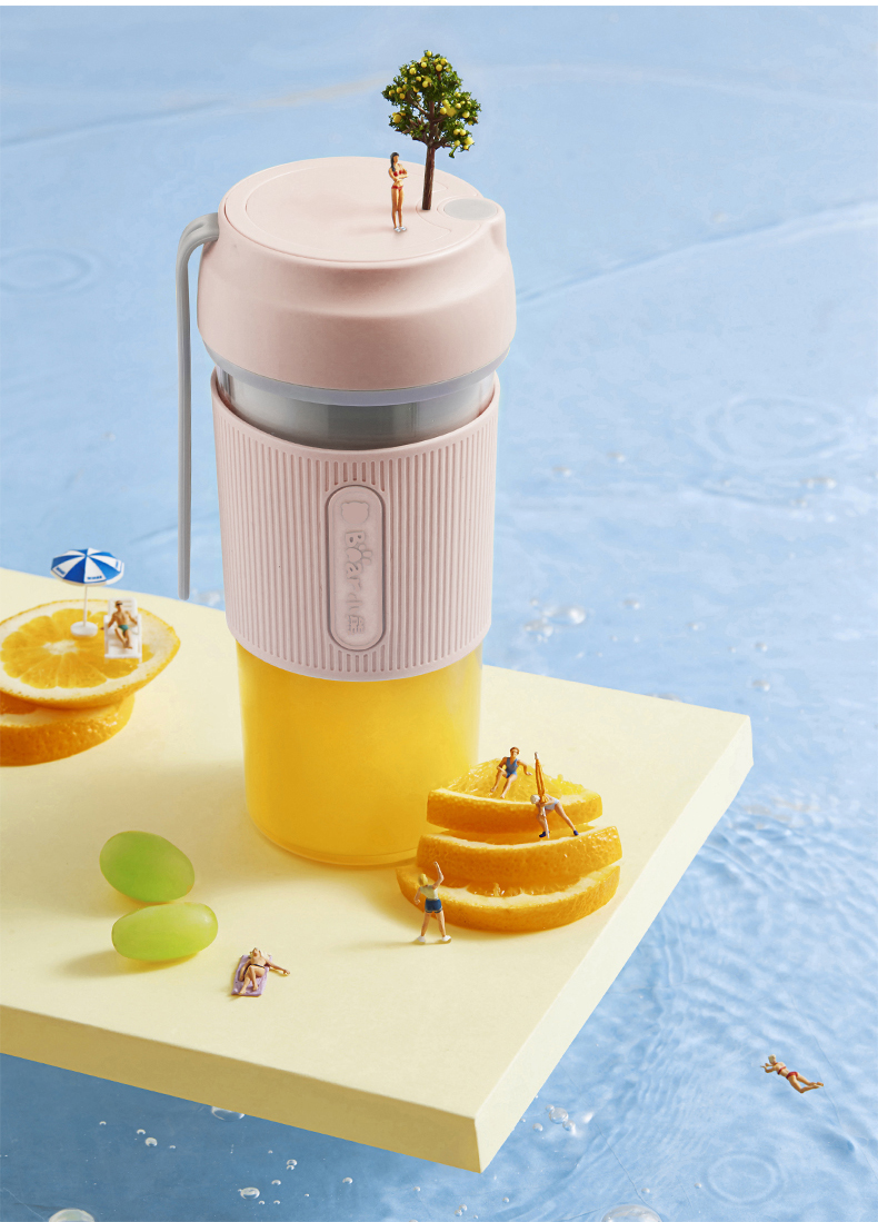 小熊(bear)榨汁机 小熊(bear)榨汁机便携随身杯无线充电式迷你榨汁杯
