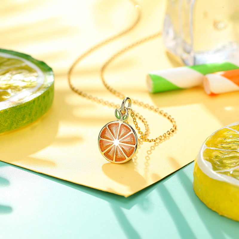 潮宏基(chj)k金吊坠xpk30004610 潮宏基 柚稚橙熟 18k金吊坠不含项链
