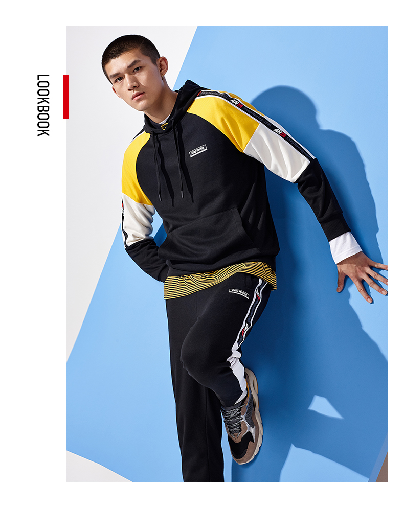 安踏衣男装2020春季新款休闲套头运动服卫衣15937717