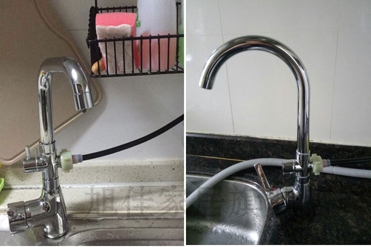 洗碗机水龙头适用于松下西子美的海尔水三通冷热水龙头4分6分