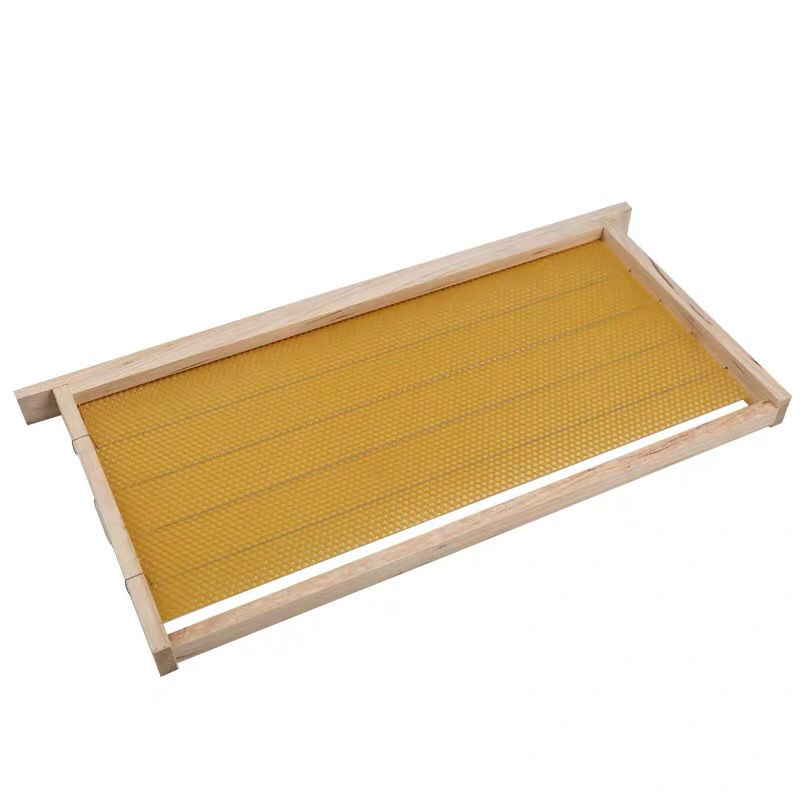 成品巢框中蜂巢础框蜂箱全套专用养蜂工具意蜂巢蜜蜂带框巢础中蜂5个
