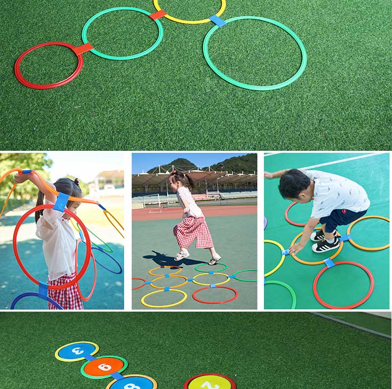 跳跳圈30厘米10个卡扣10个感统训练器材儿童篮球敏捷圈体能环跳跳圈