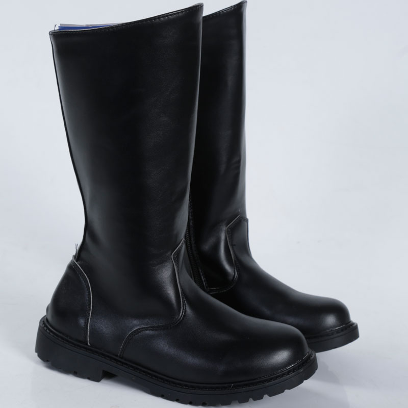 仪仗队马靴男女长筒阅兵靴学生升旗靴高筒皮靴马术靴子军官鞋