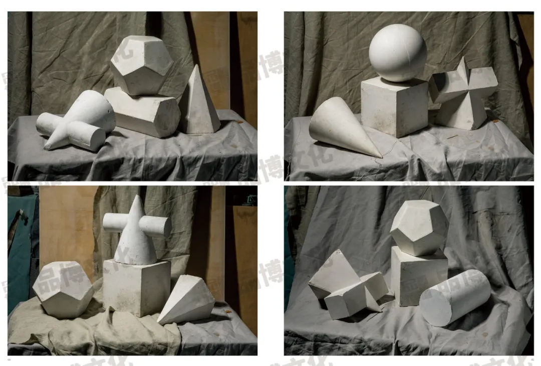 诺森正版大揽胜素描静物照片2021品博文化石膏几何单体组合水果蔬菜