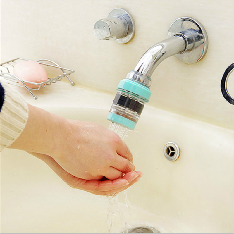 家用厨房水龙头过滤器麦饭石磁化净水器自来水滤水器浴室节水器