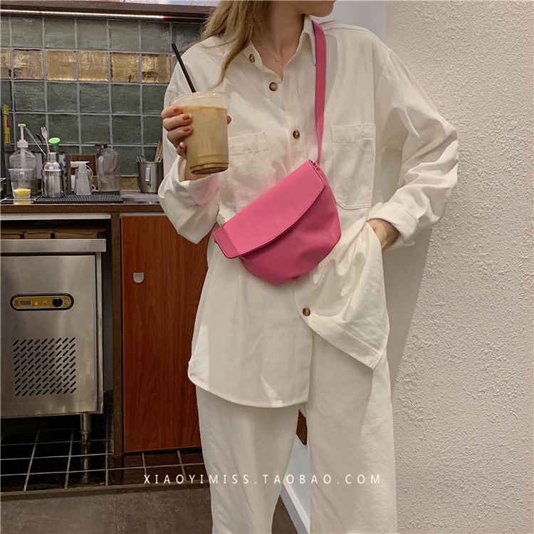 霂咔女包2019新款时尚夏季胸包ins超火包街头休闲百搭pu斜挎包单肩