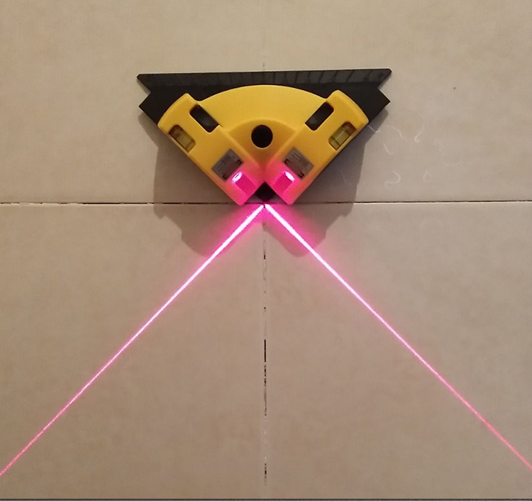 定做90度直角激光水平仪地线仪投线仪三角式可吸贴地砖瓷砖wm