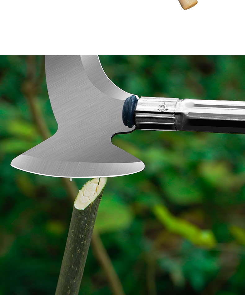 jing ping户外切大镰刀农用除草工具锰钢镰刀割草刀农具玉米收割割草