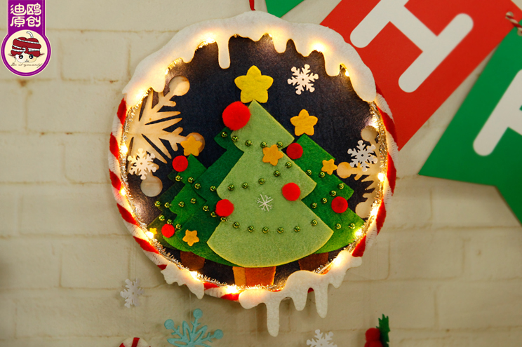 创意礼物立体捕梦网风铃挂件挂饰不织布手工diy制作装饰品材料包