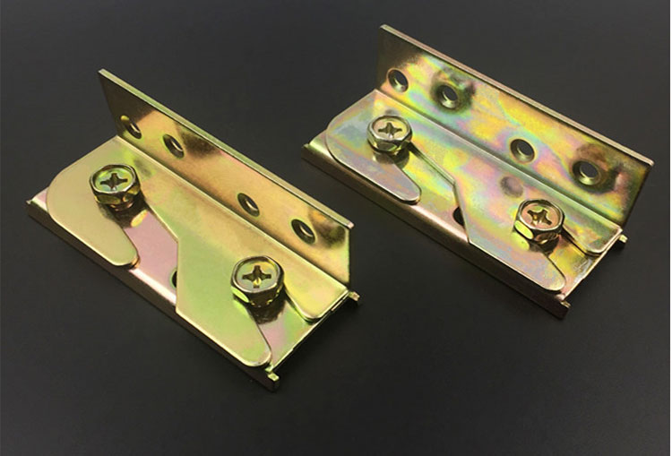 现代床铰链床插销床扣家具隐形床配件连接件螺丝床挂扣4寸家用五金