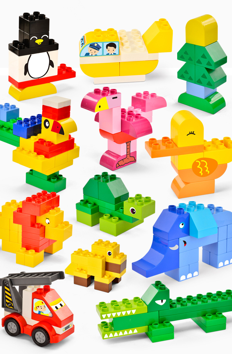 优启迪玩具(youqiditoys)积木其他 百变大颗粒积木兼容乐高式动物拼装