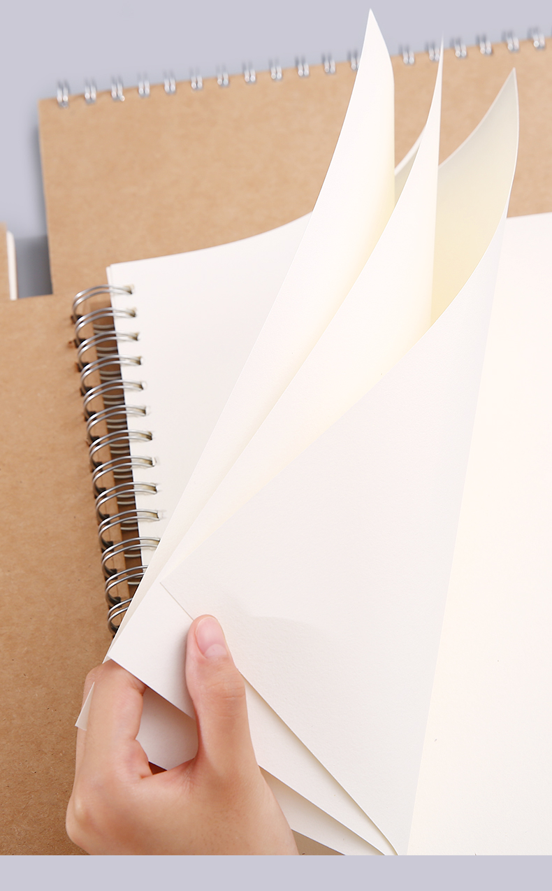 a4素描本绘画速写本加厚8k素描纸水彩本美术手绘本牛皮纸空白绘画 16