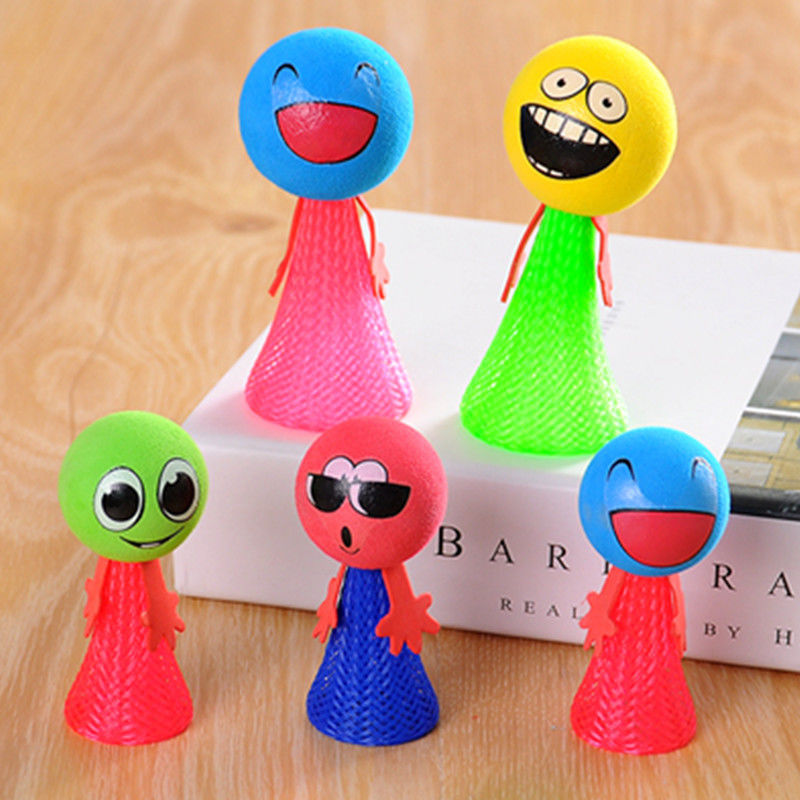 儿童玩具弹跳娃娃小飞人创意礼物宝宝六一跳一跳弹簧人整蛊解压 小号