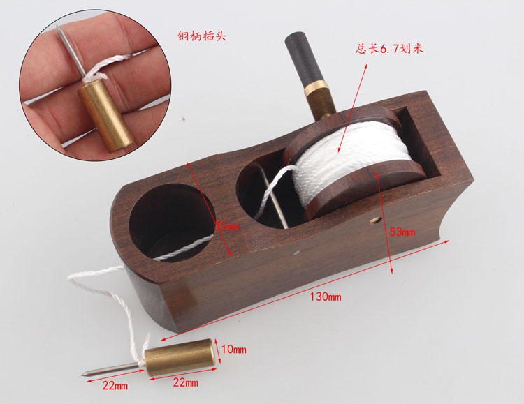 木井方木工手卷式墨斗划线器67米装修手动墨斗木工工具
