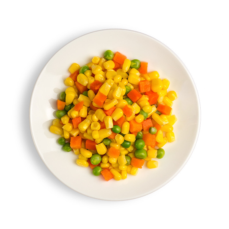 有检疫证冷冻什锦菜什锦蔬菜1kg杂菜速冻青豆玉米胡萝卜粒冷冻蔬菜