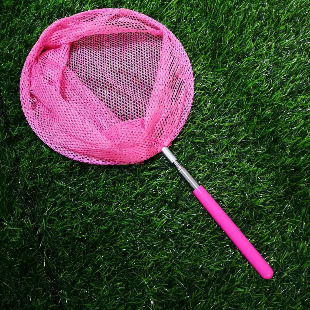 《儿童渔网捕鱼网可伸缩鱼网蝴蝶网蜻蜓网捞鱼网兜儿童户外玩具水桶 