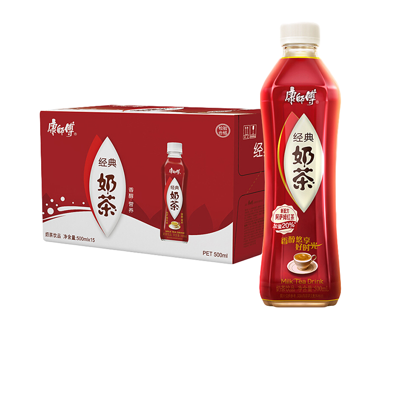 康师傅含乳饮料 康师傅 经典奶茶500ml/瓶午后休闲饮品【价格 图片 品