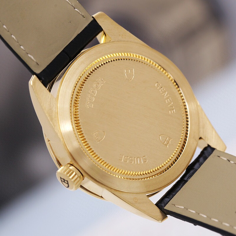 二手95新帝舵系列骏钰系列型号55008材质18k黄金自动机械男士手表腕表