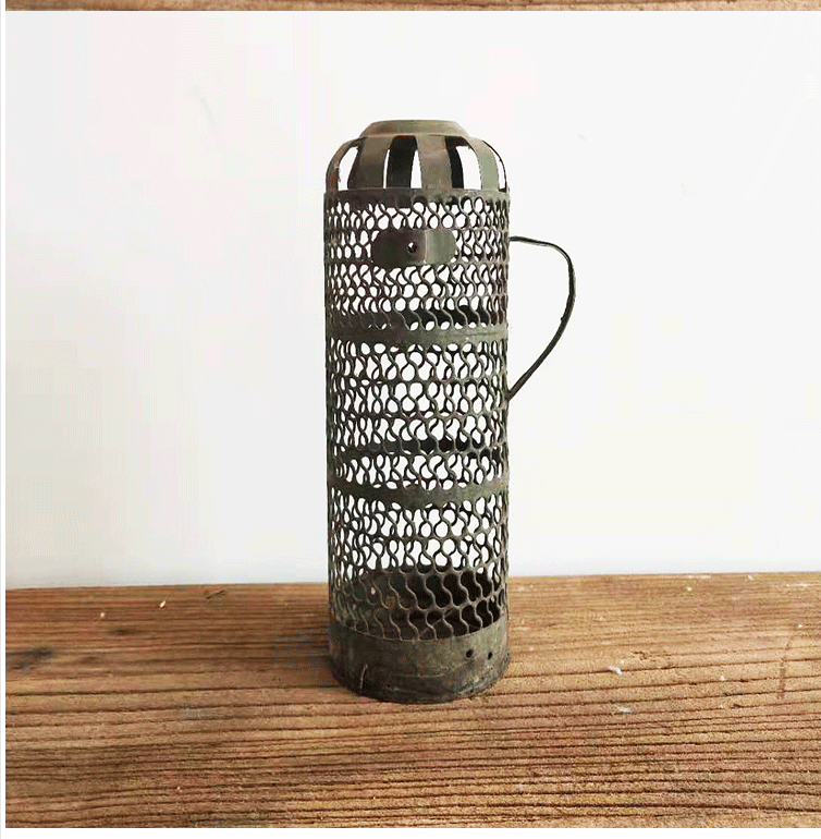 民俗怀旧老物件老式暖水瓶老保温水瓶壶绿老铁皮暖壶道具老货旧货简约