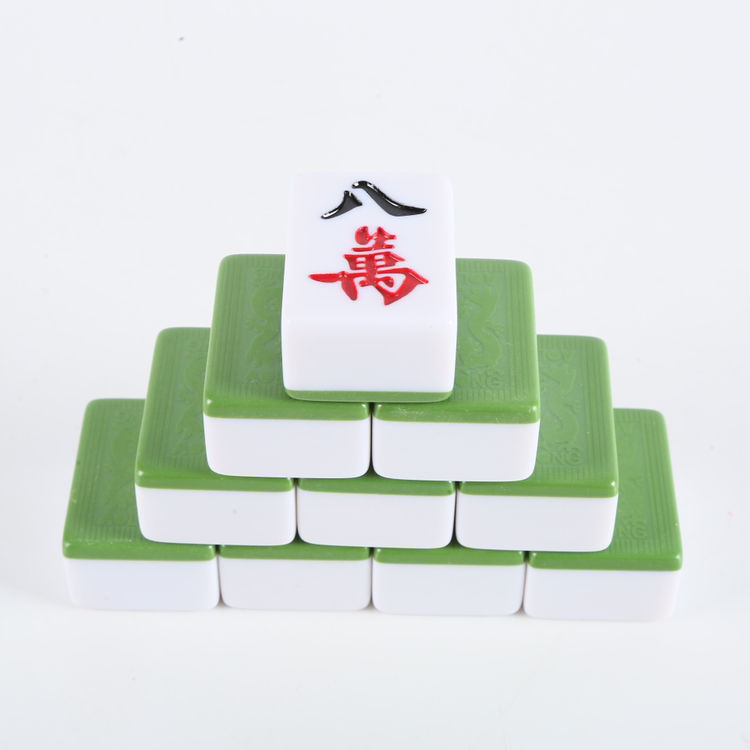 自动麻将机麻将大号中号机用四口正磁全自动一级精品麻将绿色54号108