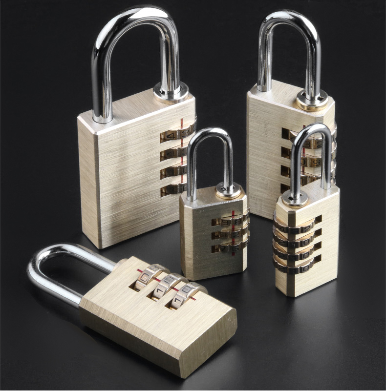 密码锁迷你挂锁小号锁头柜子抽屉铜挂锁行李箱箱包防盗锁具旅行箱