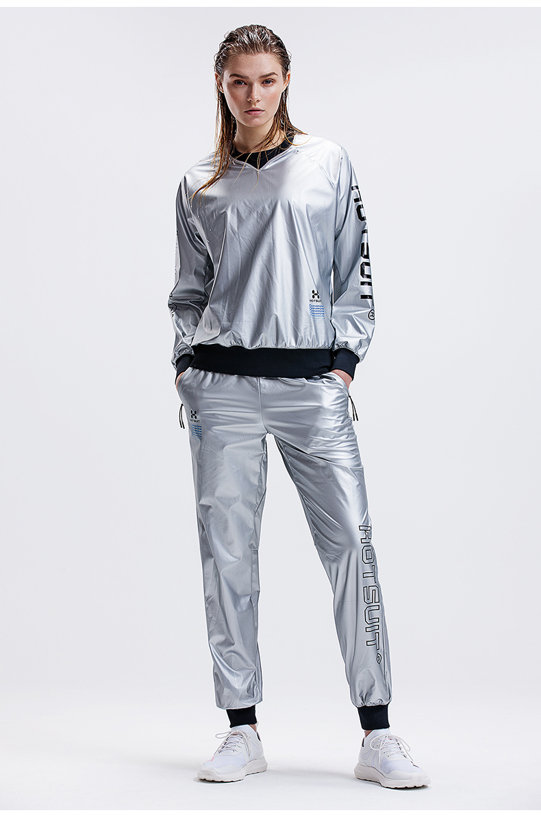 hotsuit暴汗服套装女春季新款健身燃脂爆汗运动银膜发汗服