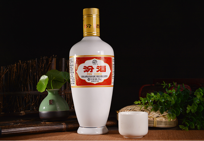 汾酒53度出口型牧盒瓷白瓷瓶500ml12瓶清香型白酒整箱