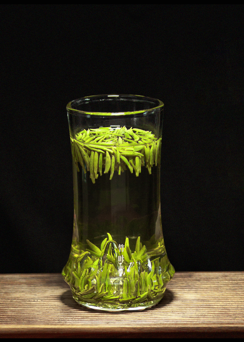 竹叶青峨眉高山绿茶特级论道仿木纹礼盒180g