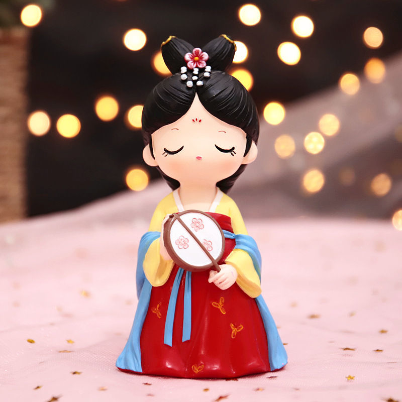 可爱人物宫廷风娃娃女孩蝶恋花之唐小媚房间装饰桌面创意毕业礼物迷你