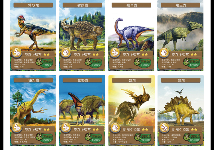 恐龙档案卡图片大全图片